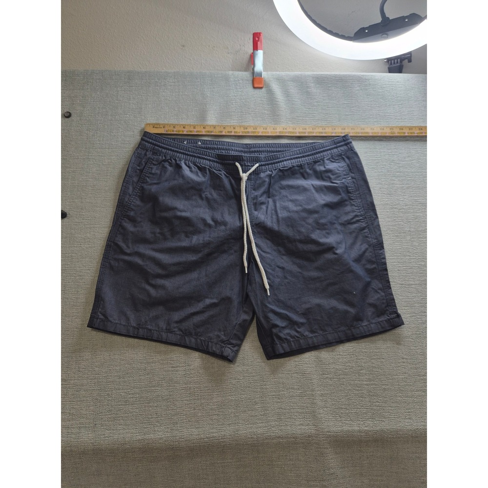 Mossimo Supply Co Chino Shorts Mens XL Navy Blue Streetwear Casual Drawstring